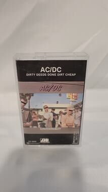 AC/DC "DIRTY DEEDS DONE DIRT CHEAP" CASSETTE TAPE - USA MADE - BRAND NEW